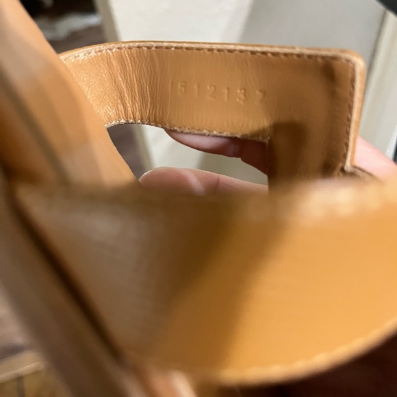 - Hermes Tan Oran Sandals Iconic H Design 38 - Picture 8 of 13